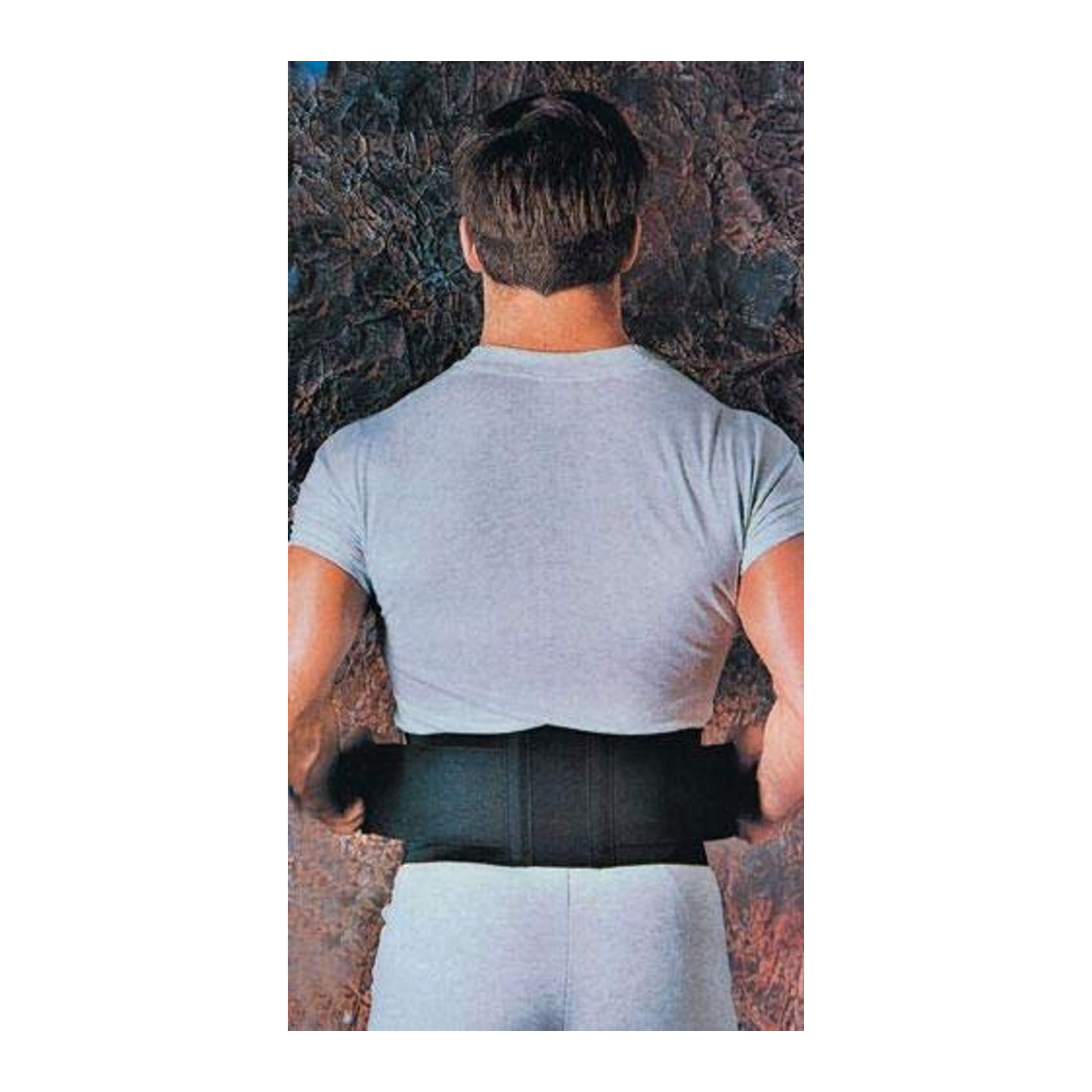 Sportaid Sport Aid 6" Black Back Support - 1 Ea