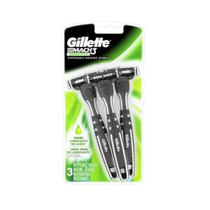 Gillette Mach 3 Razors, Disposable, Sensitive