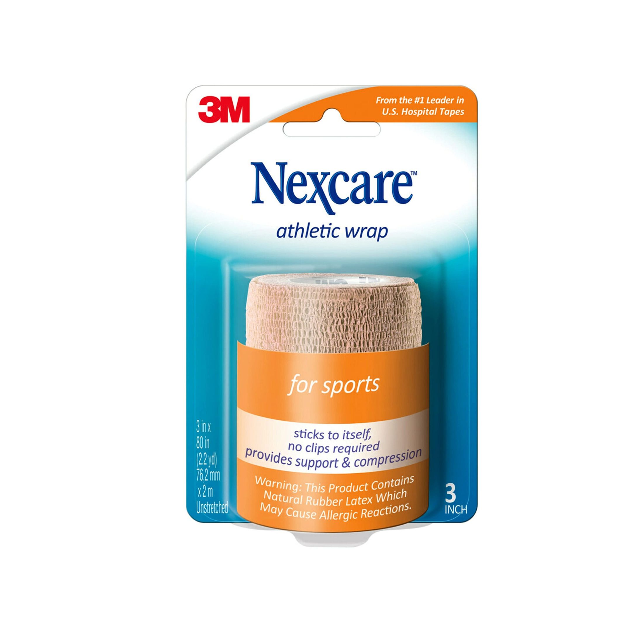 Nexcare Athletic Wrap Tan - 3X5Yd -Cr-3T