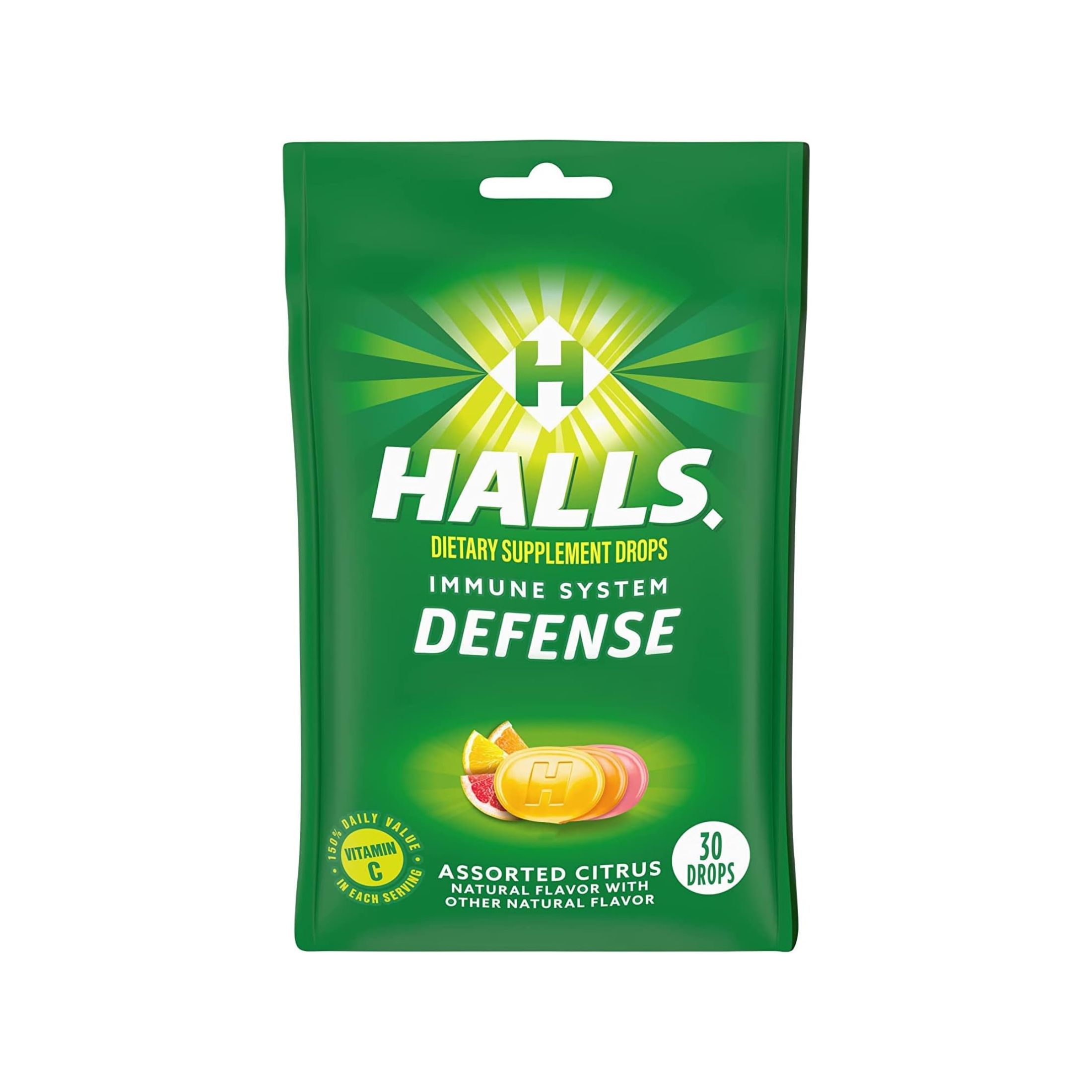 Adams Halls Defense Vitamin C Assorted Citrus 9x Counts