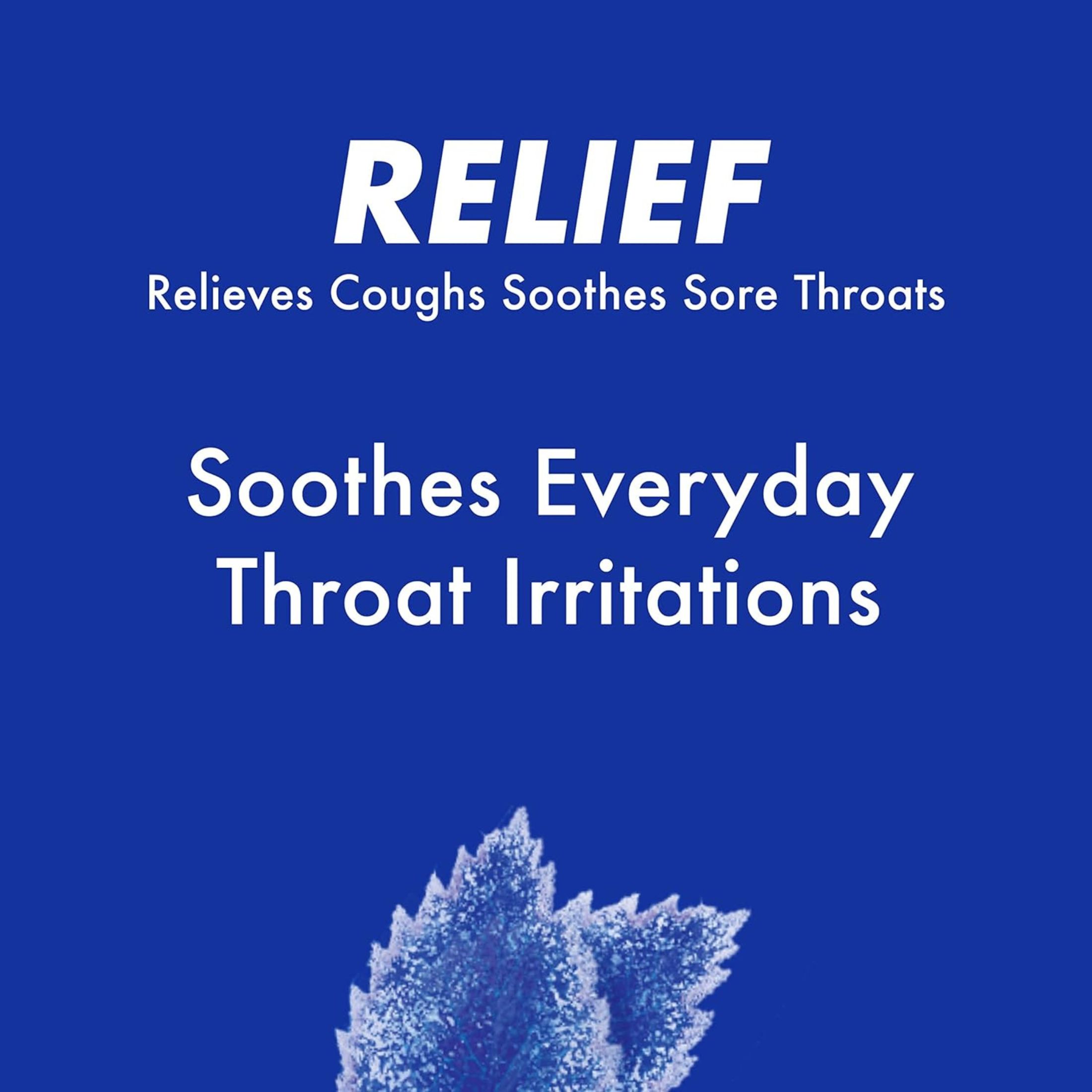 Halls Relief Ice Peppermint Flavor Cough Suppressant & Oral Anesthetic Drops 9 Ct Pack
