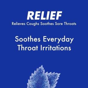 Halls Relief Ice Peppermint Flavor Cough Suppressant & Oral Anesthetic Drops 9 Ct Pack