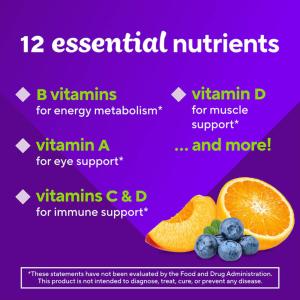 Vitafusion Natural Multivites Berry & Peach Orange 70 Gummies
