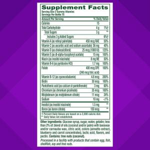 Vitafusion Natural Multivites Berry & Peach Orange 70 Gummies