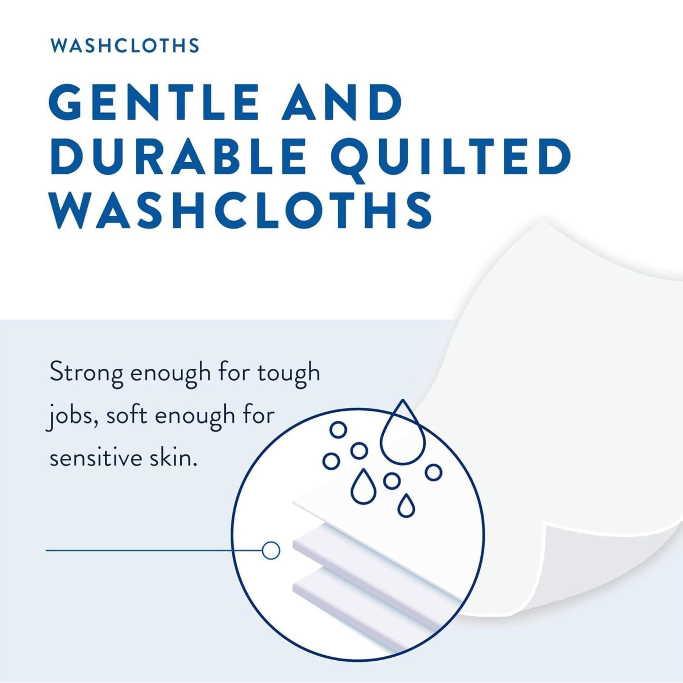 Prevail Adult Washcloths Soft Pack