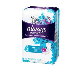 Always Discreet Incontinence Pads Light Regular Length