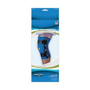 Scott Specialties Sportaid, Knee Brace, Open Patella, Blue Neoprene, Large, 15-17 Inches