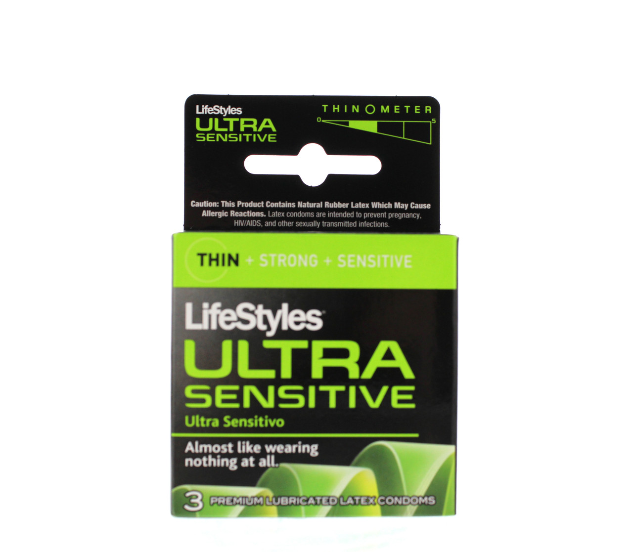 LifeStyles Ultra Sensitive Condoms Lubricated Latex