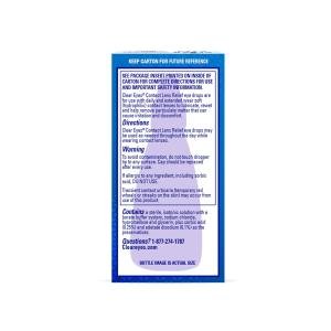 Clear Eyes Contact Lens Relief Lubricant Eye Drops, 0.5 Fl Oz