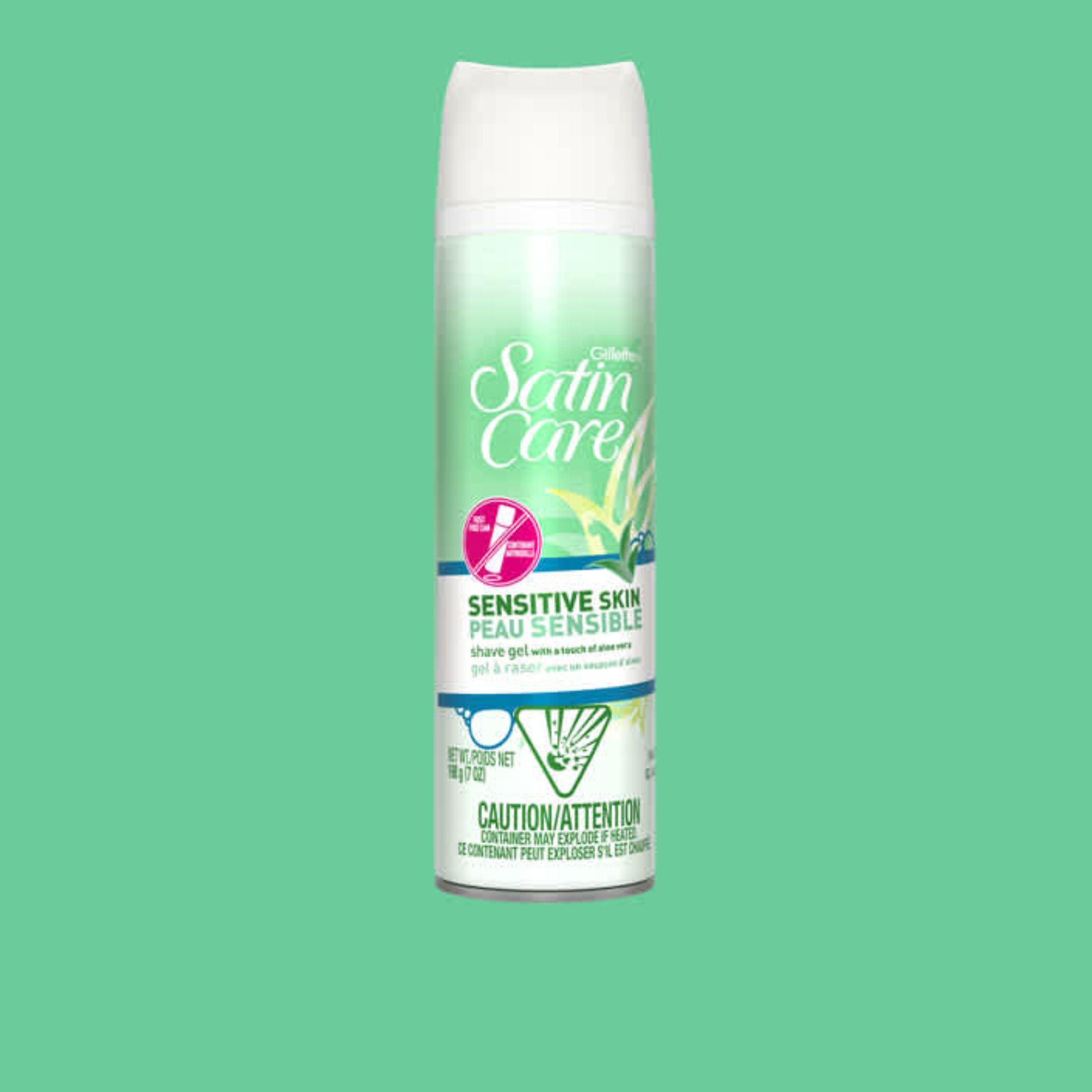 Gillette Venus Satin Care Sensitive Skin Shave Gel, Shaving Cream For Women, 7 Oz