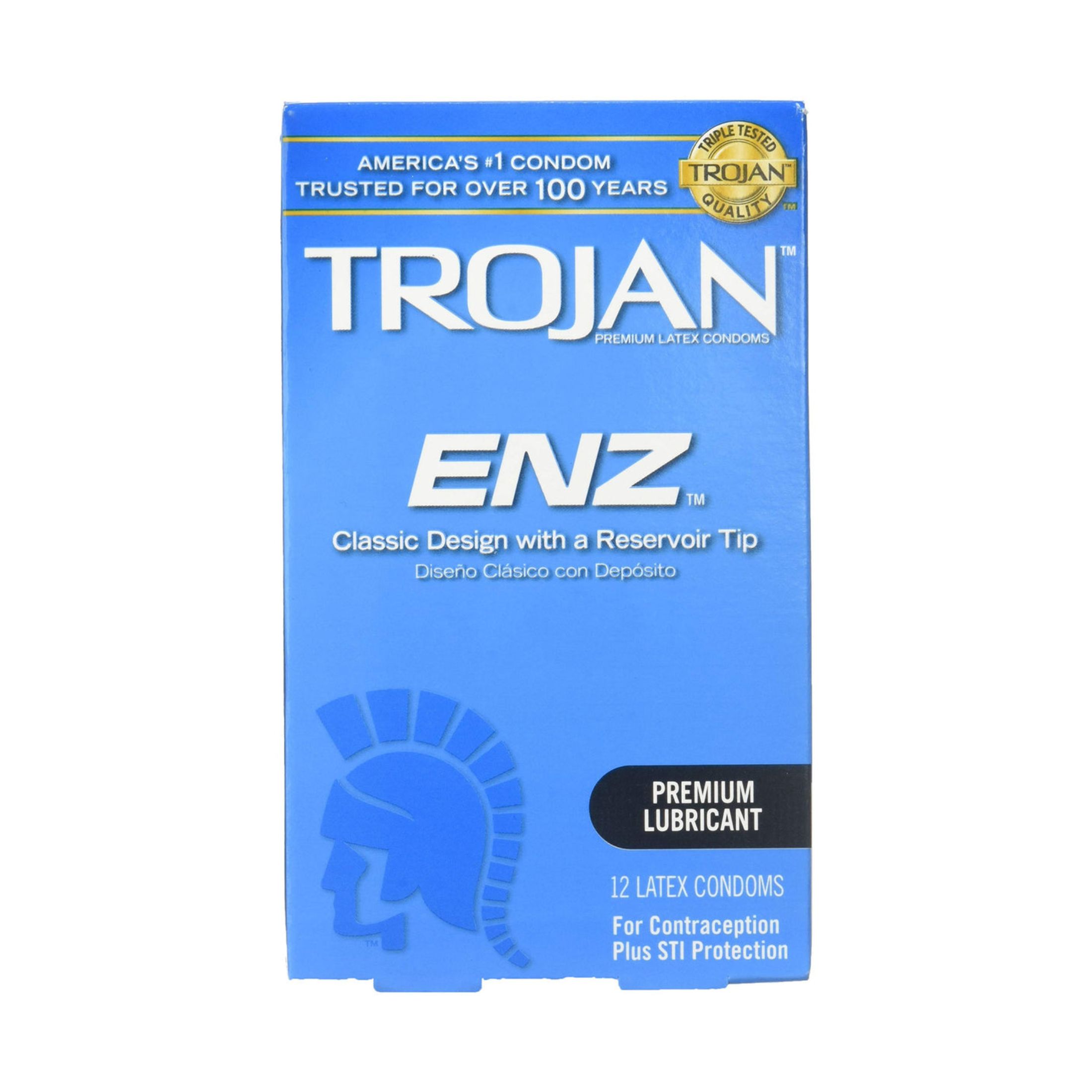 Trojan Enz Lubricated Premium Latex Condoms
