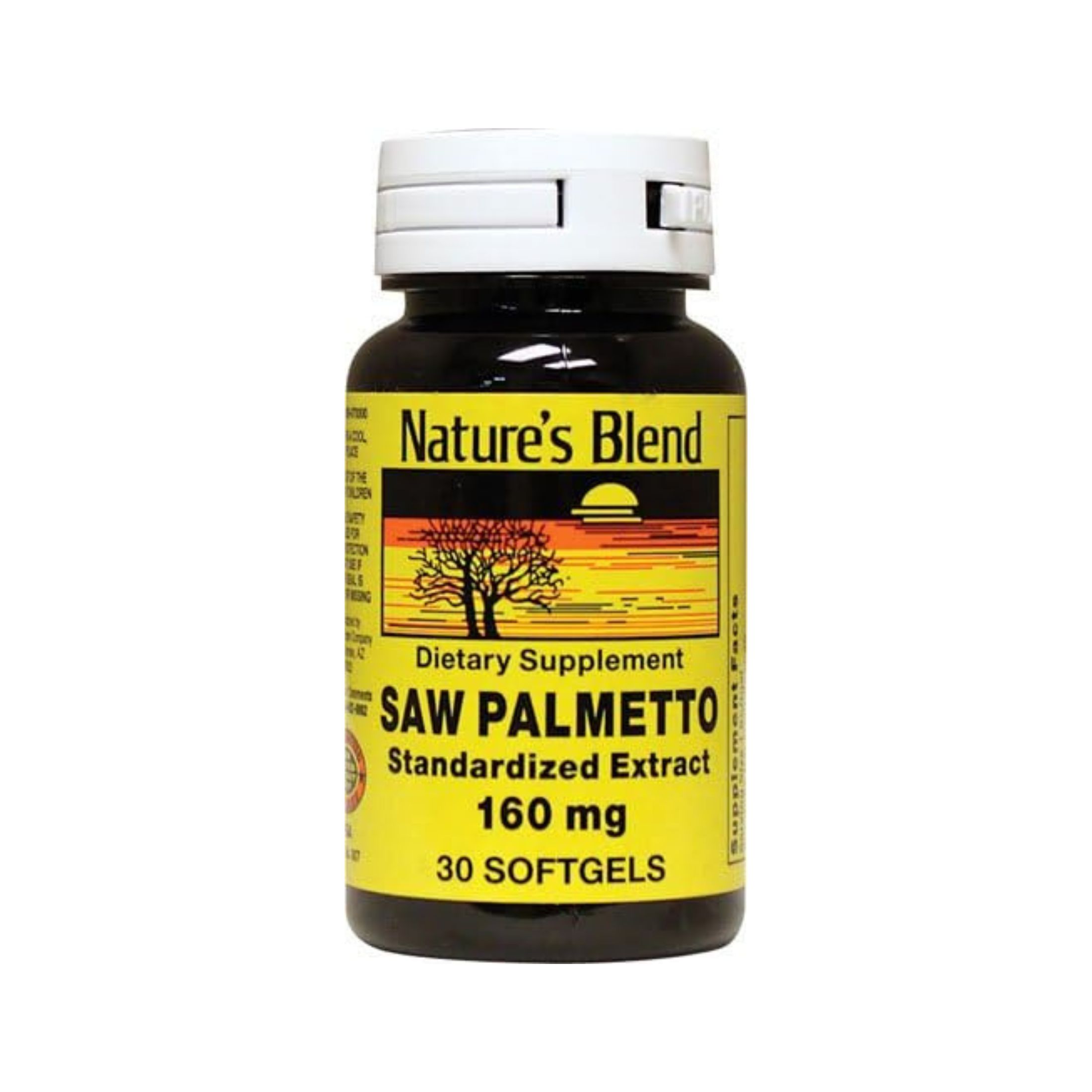 Nature's Blend Saw Palmetto 160Mg Dietary Supplement Softgels 30