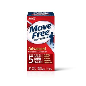 Schiff Move Free Triple Strength Glucosamine Chondrotin Joint Health Dietary Supplement Coated Tablets 80 Ct Box