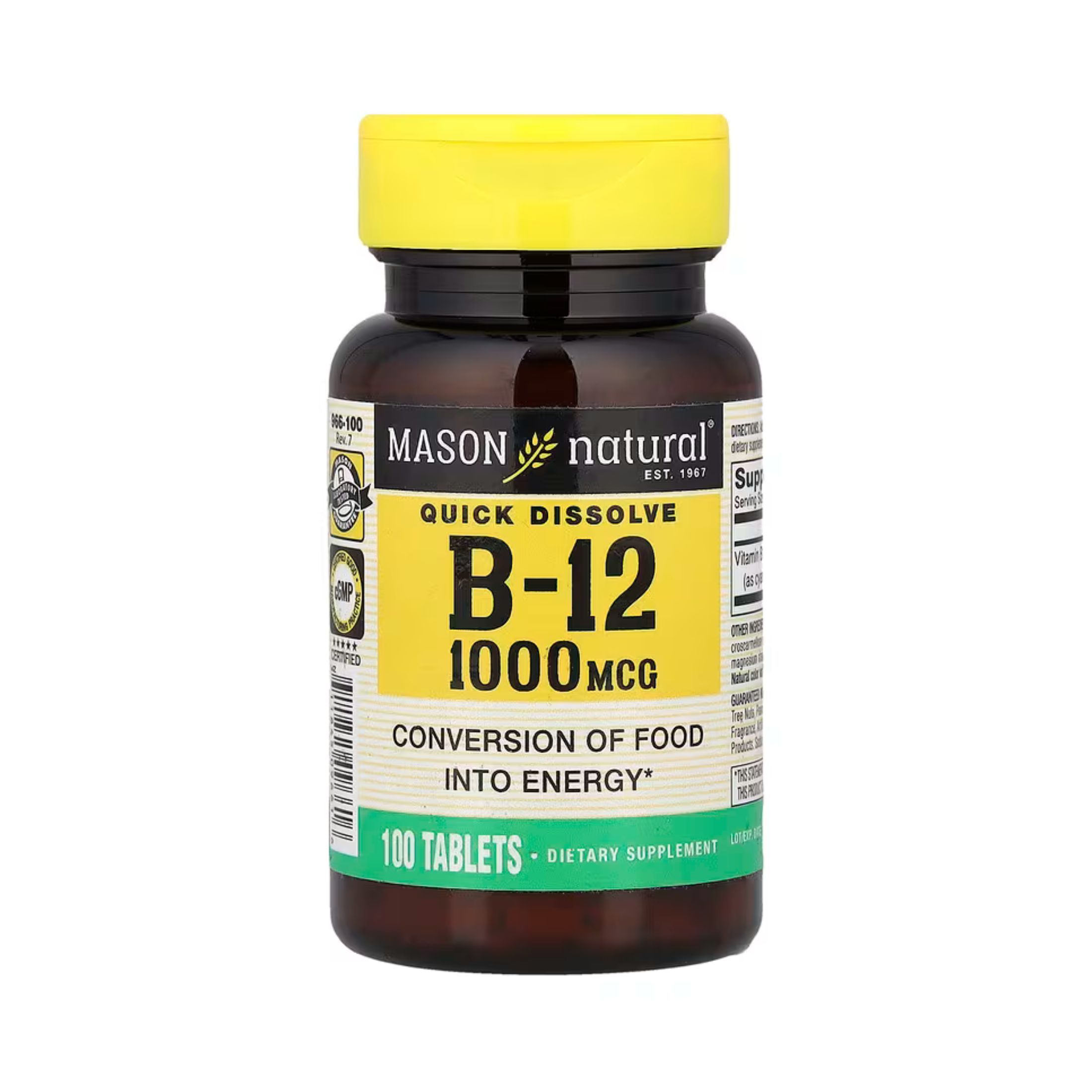 Mason Natural Vitamin B-12 1000 Mcg Sublingual Tablets