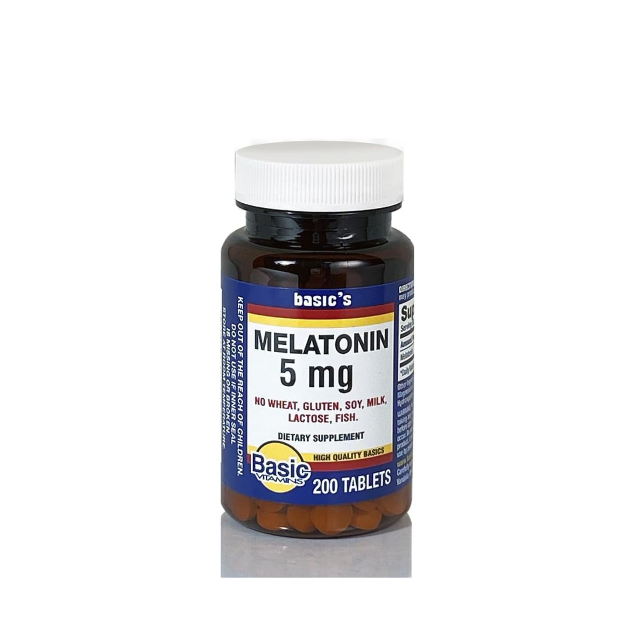 Basic Vitamins Melatonin 5 Mg