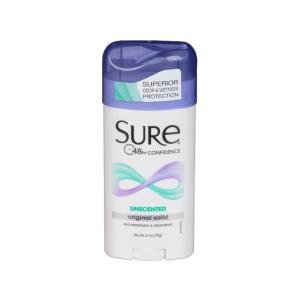 Sure Wide Anti-Perspirant Deodorant Original Solid Regular Scent