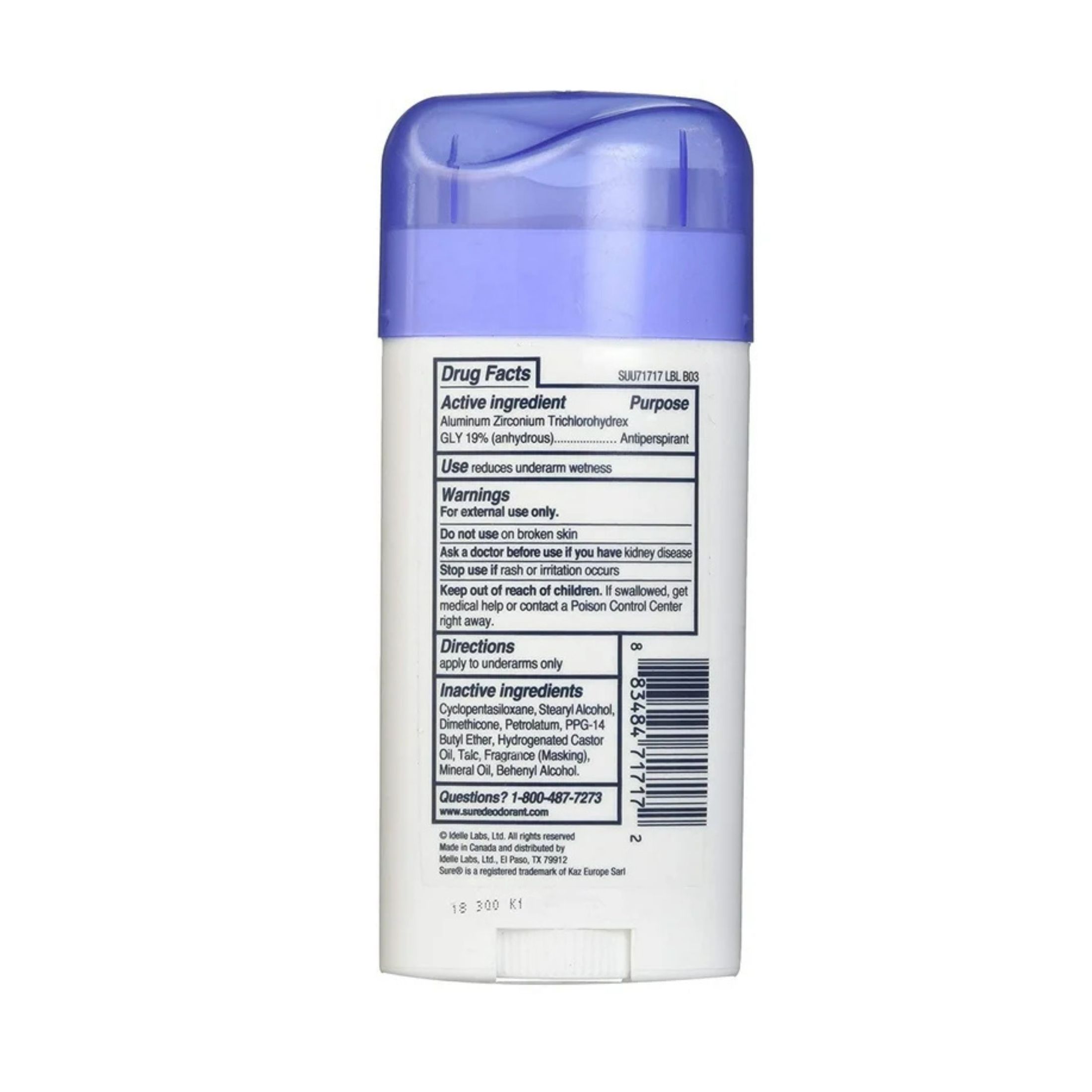 Sure Wide Anti-Perspirant Deodorant Original Solid Regular Scent