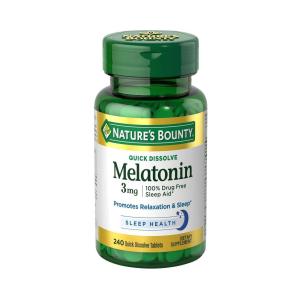 Nature's Bounty Melatonin, 3 Mg, Quick Dissolve Tablets