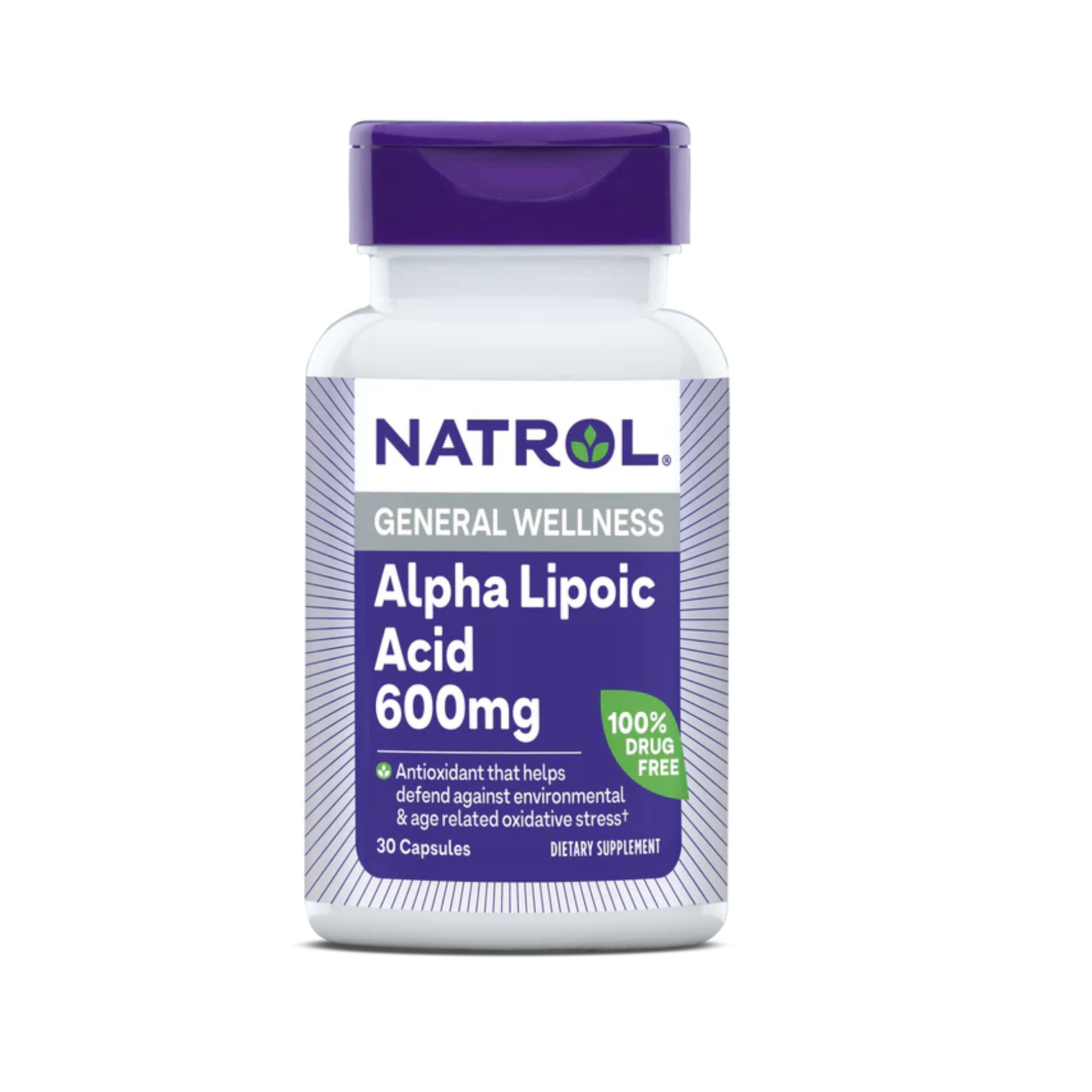 Natrol Alpha Lipoic Acid, 600 Mg, 30 Capsules