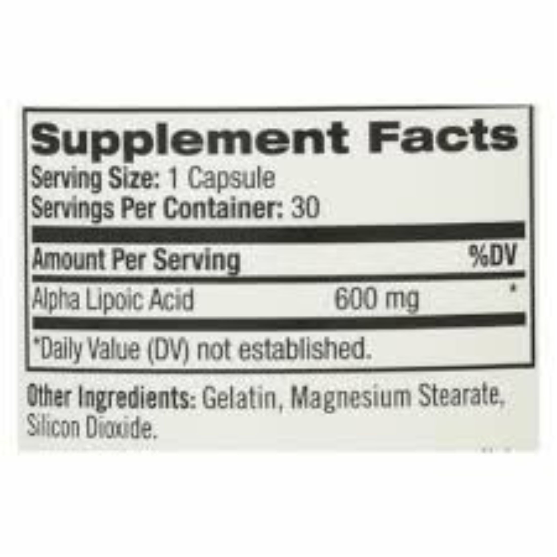 Natrol Alpha Lipoic Acid, 600 Mg, 30 Capsules