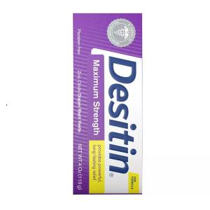 Desitin Maximum Strength Baby Diaper Rash Cream With 40% Zinc Oxide For Treatment, Relief & Prevention, Hypoallergenic, Phthalate- & Paraben-Free Paste, 4 Oz