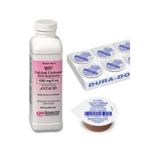 Pharmaceutical Assoc Inc Calcium Carbonate Oral Suspension 1250Mg/5 Ml - 16 Oz