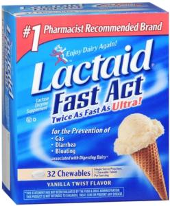 Lactaid Lactase Enzyme Supplement, Fast Act, Chewables, Vanilla Twist Flavor