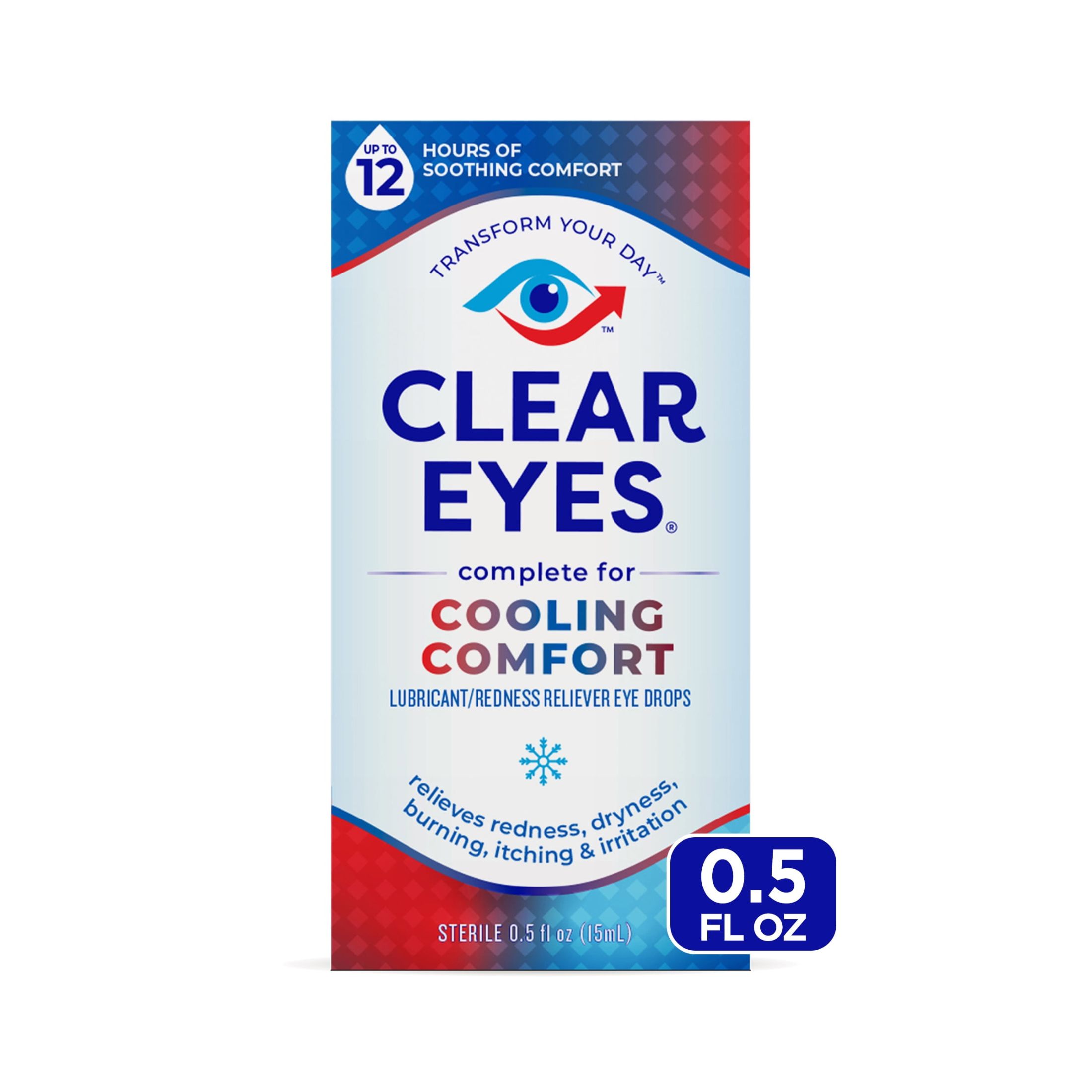 Clear Eyes Cooling Comfort Redness Relief Eye Drops - 0.5 Fl Oz