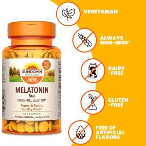 Sundown Naturals Melatonin Tablets 5 Mg