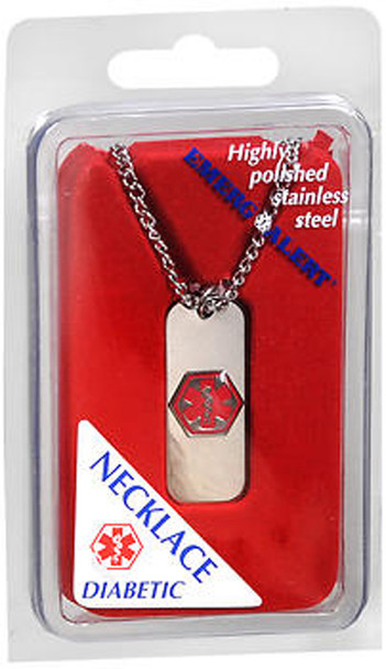 Emerg Alert Med Id Necklace Diabetic