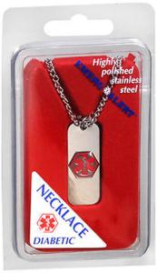 Emerg Alert Med Id Necklace Diabetic