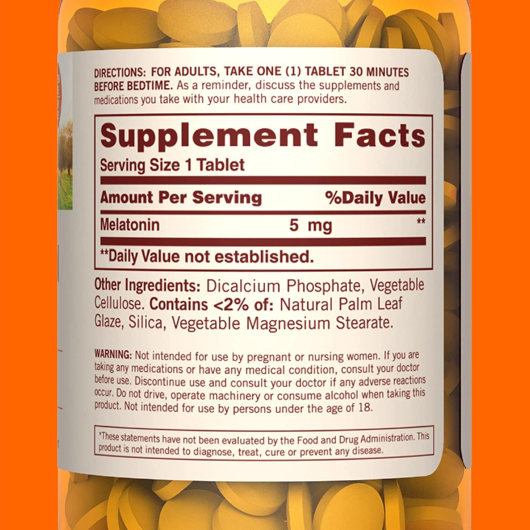 Sundown Naturals Melatonin Tablets 5 Mg