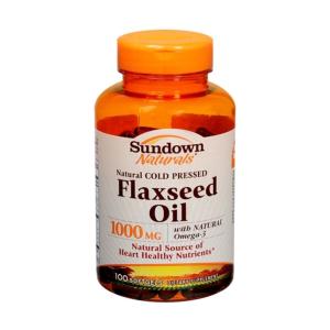 Sundown Naturals Flaxseed Oil, 1000 Mg, Softgels