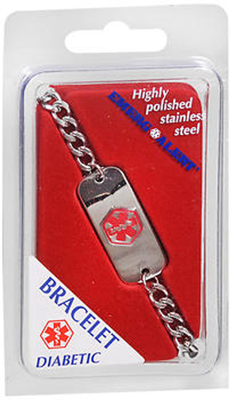 Emerg Alert Diabetic Medical Bracelet