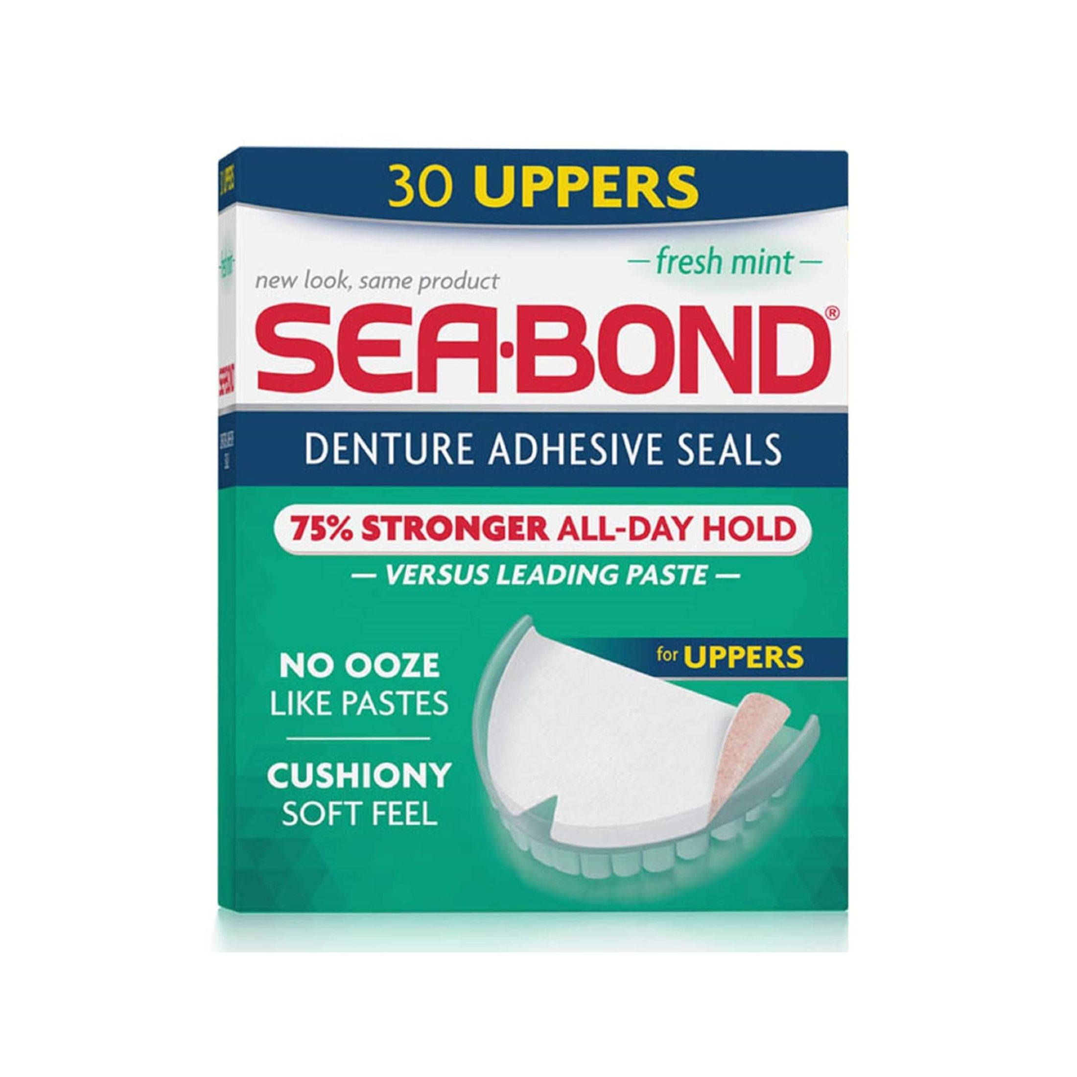 Sea-Bond Denture Adhesive Seals Uppers Fresh Mint