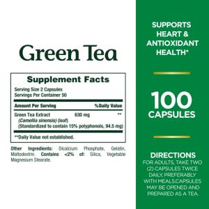 Nature's Bounty Green Tea Extract 315 Mg Capsules