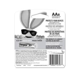 Energizer Max Alkaline Batteries, AA - 8 Ea/pack