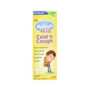 Hyland's Naturals, Kids, Cold & Cough, Daytime, Ages 2-12, Unflavored, 4 Fl Oz (118 Ml)