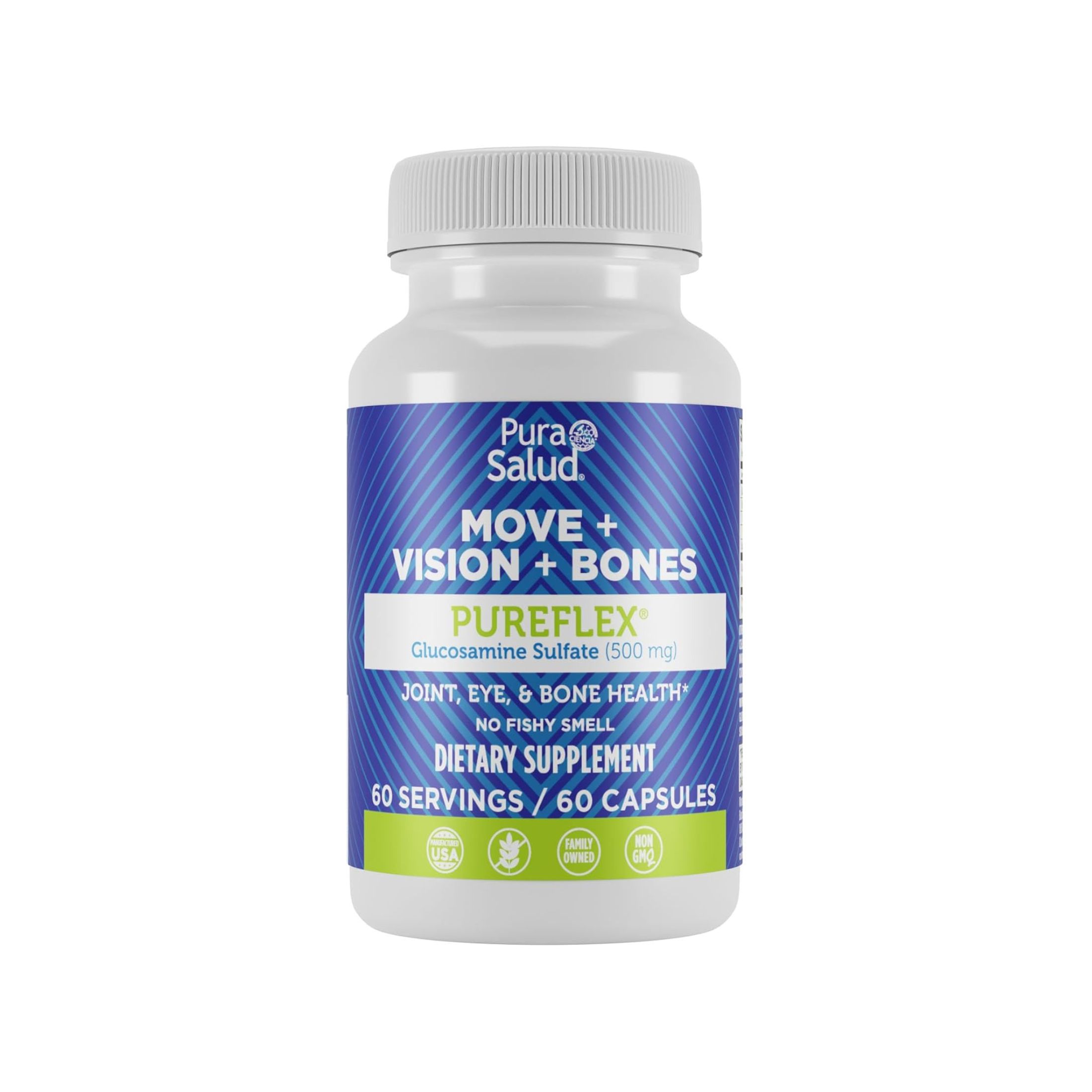 Basic Organics Pura Salud Glucosamine Sulfate 500 Mg