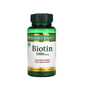 Nature's Bounty Super Potency Biotin 5000 Mcg Rapid Release Softgels