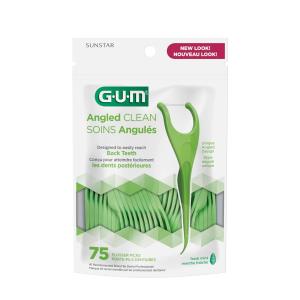 GUM Angled Flossers, Fresh Mint