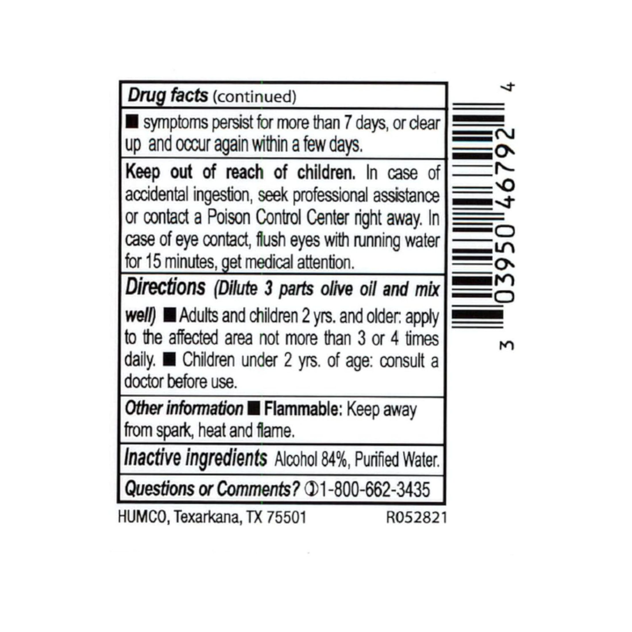 Humco Camphor Spirit