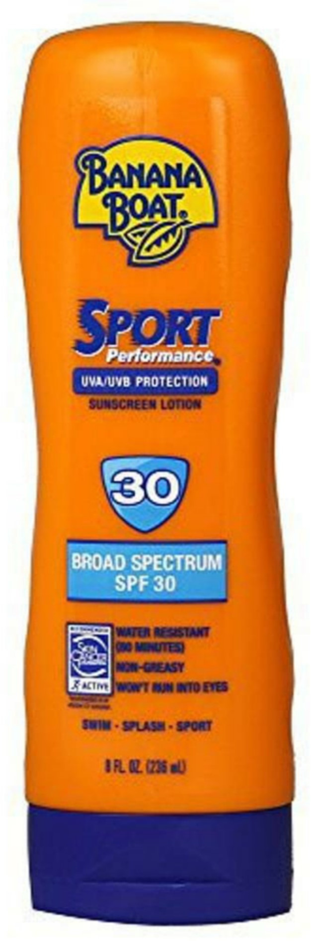 Banana Boat Ultra Sport Performance Lotion Sunscreen Broad Spectrum SPF 30 - 8 Ounces