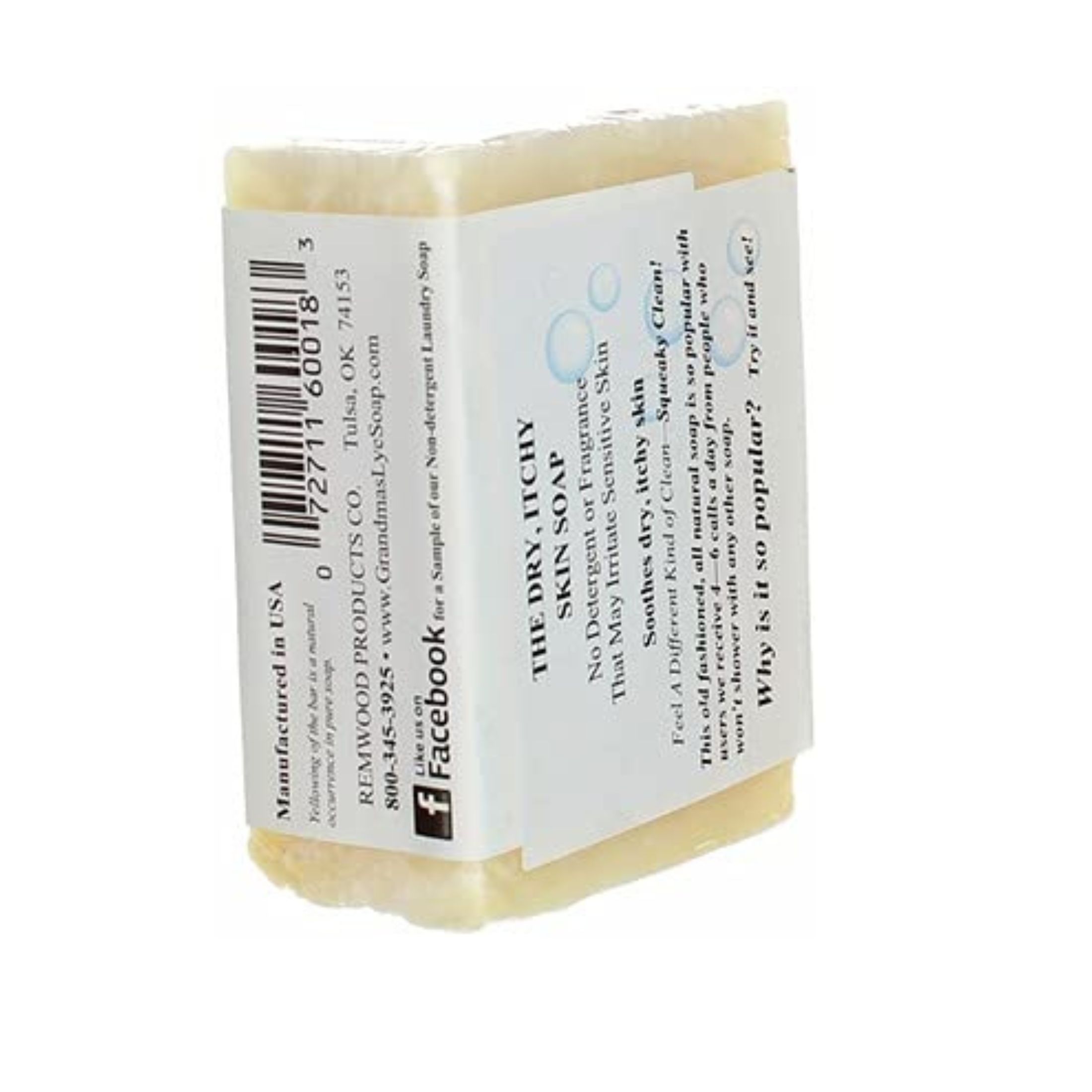Remwood Products Grandma's Pure Lye Soap Bar