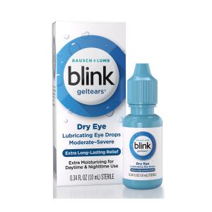 Blink Gel Tears, Lubricating Eye Drops, Moderate-Severe Dry Eye, 0.34 Oz