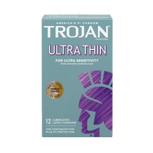 Trojan Ultra Thin Premium Lubricated Latex Condoms