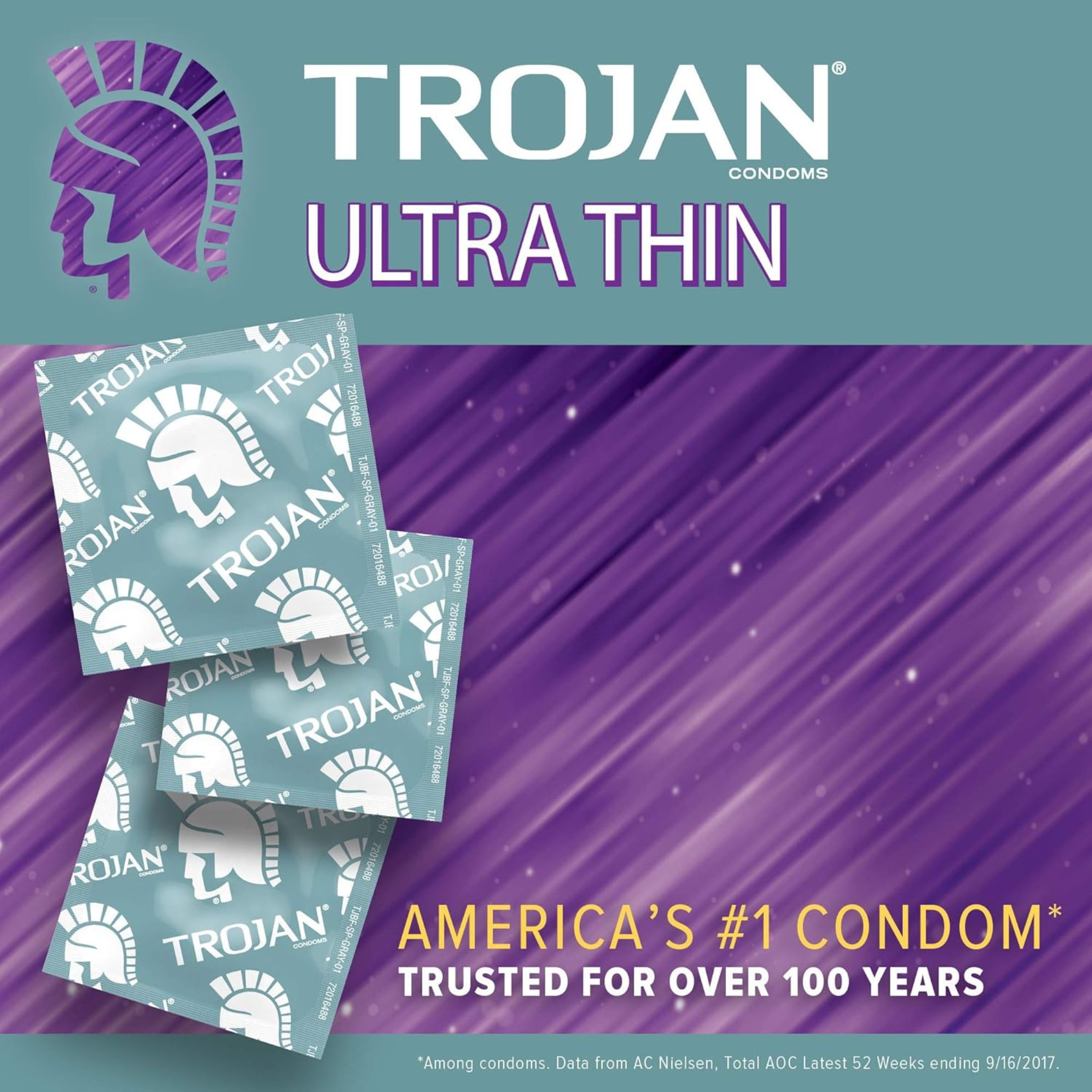 Trojan Ultra Thin Premium Lubricated Latex Condoms