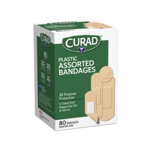Curad Adhesive Bandages, Plastic, Assorted Sizes