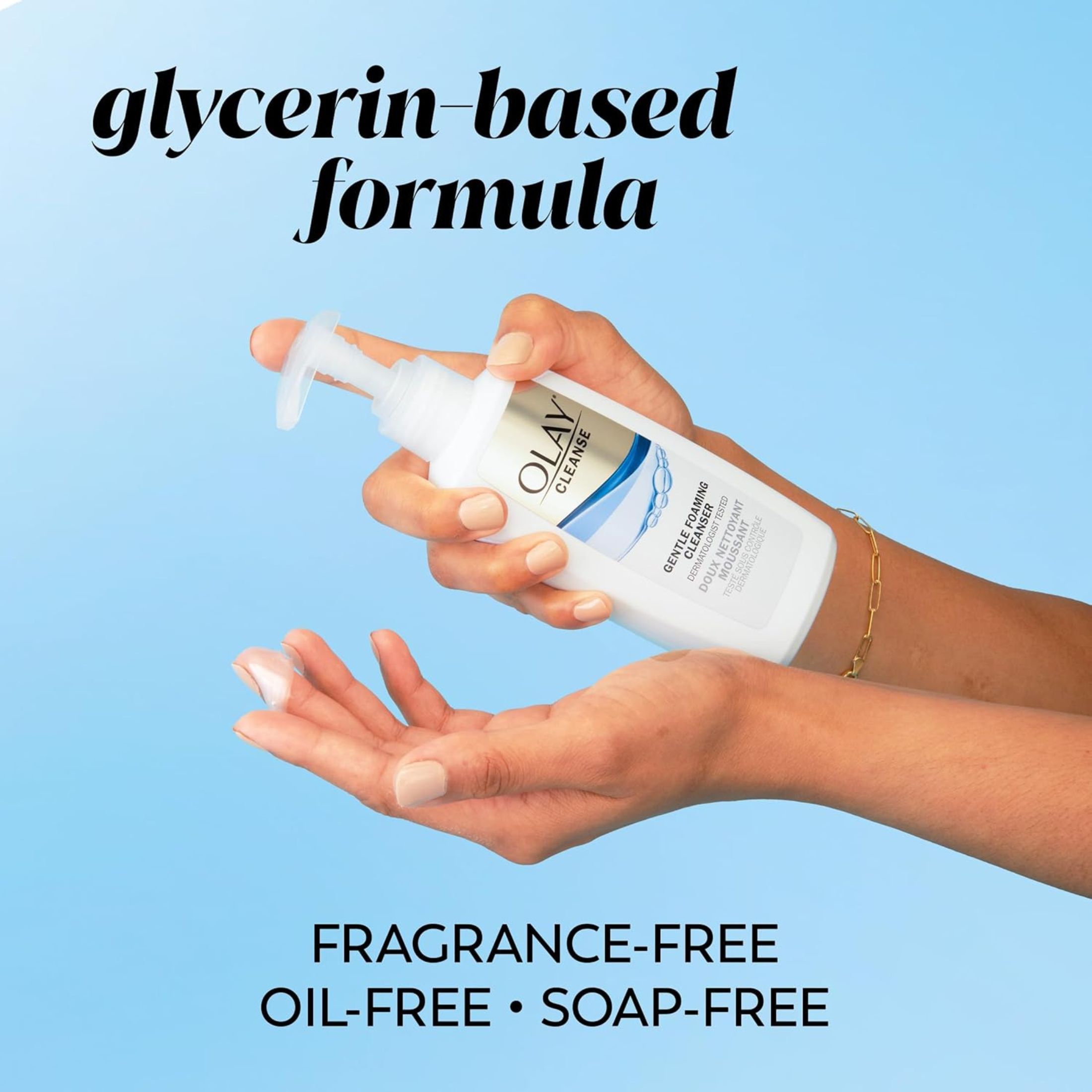 Olay Cleanse Gentle Foaming Cleanser 100% Oil Free Refresh Sensitive Skin 6.7oz
