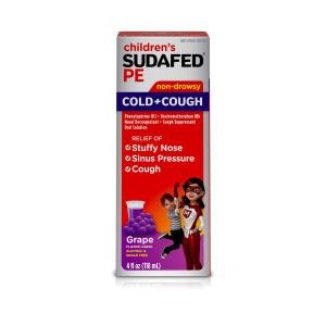 Children's Sudafed Nasal Decongestant, Non-Drowsy, Grape 4 Fl Oz